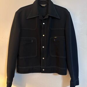 Vintage 90s Levi's Men's Black Jacket